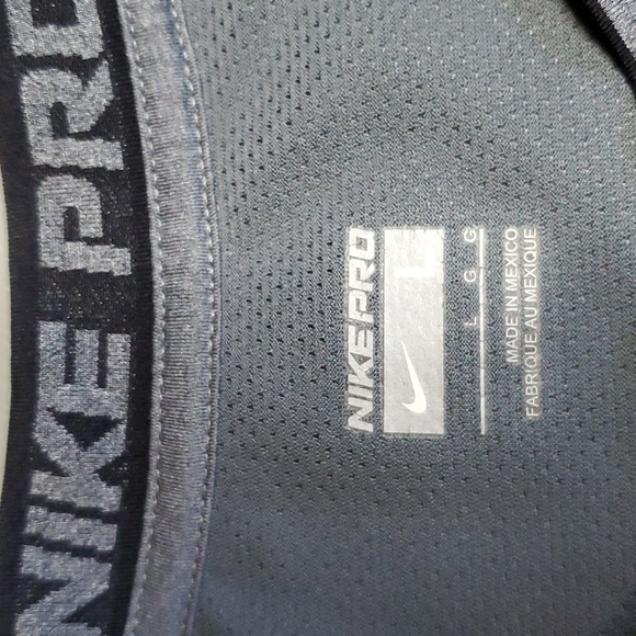 Nike fit pro large black and grey athletic jersey - Picture 5 of 6